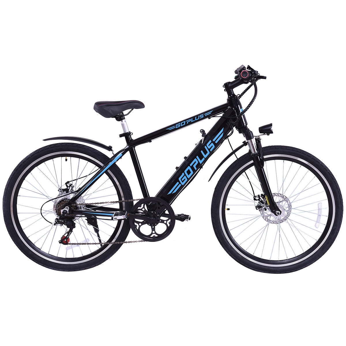 goplus 250w 36v folding electric mountain bicycle ebike speed lithium battery