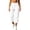 White, variant on QIYAGBSA Women Capri Sweatpants Elastic Waist Cuffed Hem Side Pockets Casual Wear (Light Blue, M)