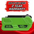 thumbnail image 2 of 5Ah Banshee Replacement Battery for All Greenworks 40V Max Power Tools, 2 of 9