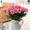 thumbnail image 2 of Yesbay 10 Pc Artificial Flower Fake Rose Wedding Bridal Party Home Garden Decoration,Pink, 2 of 8