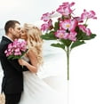 thumbnail image 2 of Valentine's Day Flowers,11.8 Inch Artificial Flowers,Real Touch Phalaenopsis Spray Artificial Orchid Stems,Fake Phalaenopsis Tall Faux Flowers Arrangement for Home Decor Party Wedding Decor(Pink2), 2 of 8