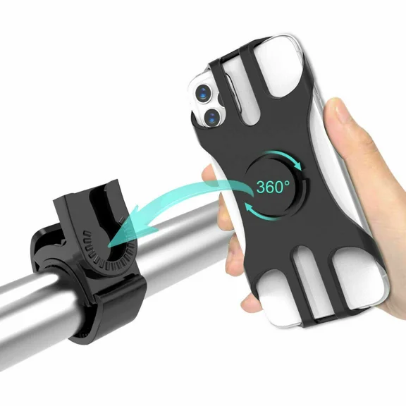 Bicycle Bike Phone Holder Bracket Mount For Handlebar Detachable 360 Degree