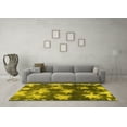 thumbnail image 3 of Ahgly Company Indoor Round Abstract Yellow Modern Area Rugs, 8' Round, 3 of 4