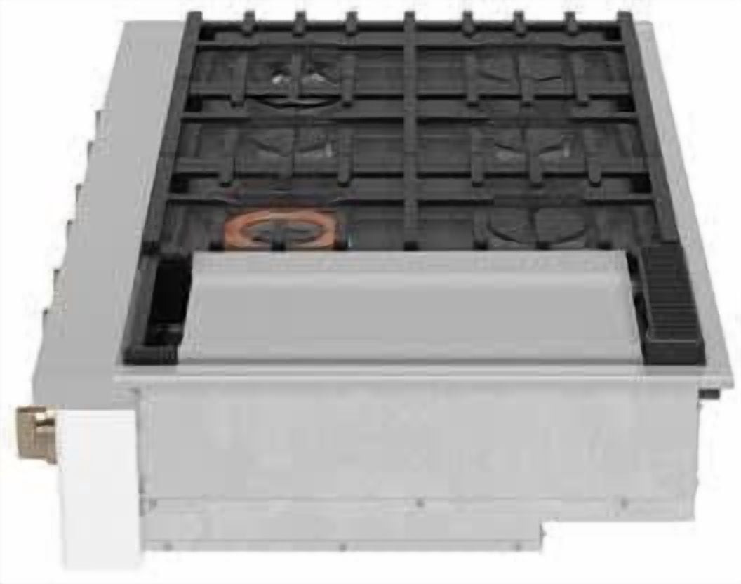 48 Inch Commercial-Style Gas Rangetop with 6 Sealed Burners, Continuous Grates