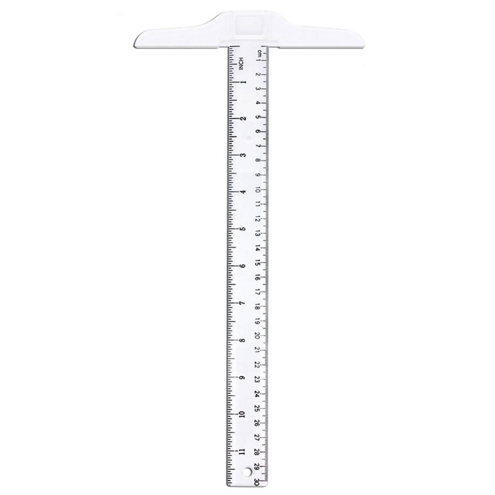 30cm 12 Plastic T Square Metric  Ruler  cm  inch Double Side 