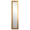 thumbnail image 2 of Black Satin Slim Over the Door Mirror, 2 of 6