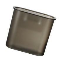 Vocoste Wall Mount Toothbrush Holder Stand for Bathroom Black 4.65"x2.13"x4.25" Self Adhesive Tooth Brush Holder