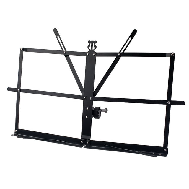 Support de Musique de Table Pliant 1 Ensemble Support de Partition en Métal Pliable pour Guitare Piano Violon Noir