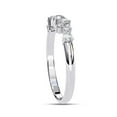 thumbnail image 3 of AFFY Eternity Ring for Women, 0.25 Carat (ctw) Round Cut Lab Grown Diamond Engagement Wedding Band Ring In 14K White Gold Over Sterling Silver F-G-H, SI Quality 1/4ctw Ring Size-6.5, 3 of 6