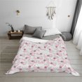 thumbnail image 7 of Salouo Cute Bow Tie Print Throw Blanket Gifts for Women Men Soft Flannel Blanket for Home Living Room Decor Bedroom Blanket Gifts for Mom Dad -80"x60", 7 of 7