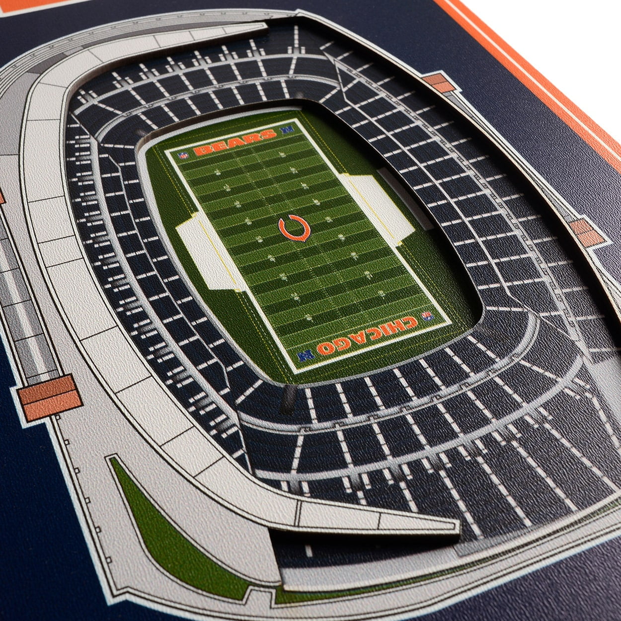 Bears 8'' x 32'' 3D StadiumView Banner
