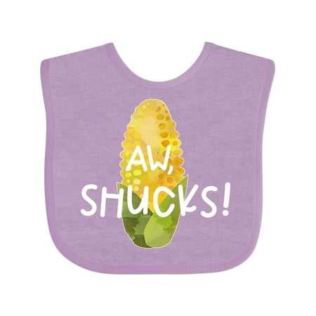 

Inktastic Aw Shucks! Corn on the Cob Humor Gift Baby Boy or Baby Girl Bib