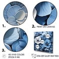 thumbnail image 3 of Designart "Pansies In Shades Of Blue And Grey II" Pansies Floater Framed Wall Art Prints, 3 of 5