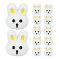 thumbnail image 3 of MOVTOTOP 12 Pcs Boutons en Résine à Thème de Pâques Design Petit Lapin pour Bricolage, 3 of 8
