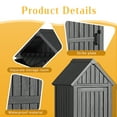thumbnail image 4 of Outdoor Storage Shed, Waterproof Resin Garden Tool Shed, Heavy-Duty Weather-Resistant Cabinet for Patio, Backyard, or Garage, 4 of 7