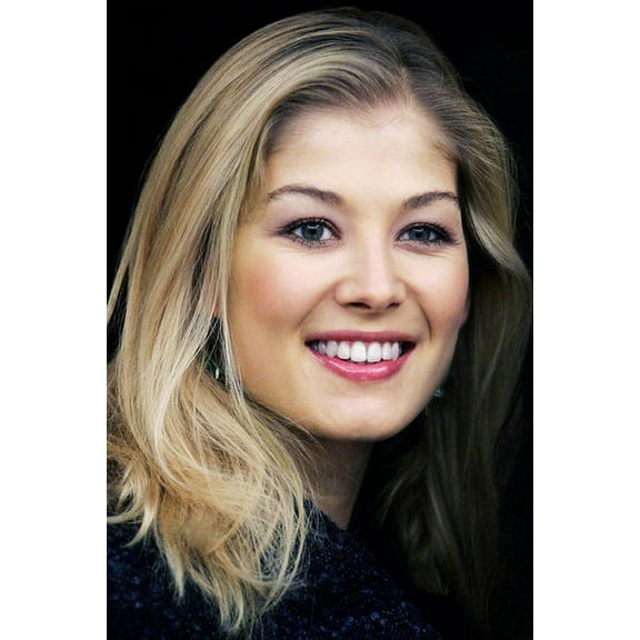 Rosamund Pike Lovely Close Up Smiling Portrait 24x36 Poster