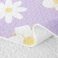 thumbnail image 5 of Manfei Vintage Flowers Bed Spread Queen 3pcs,Cartoon Botanical Floral Queen Coverlet Set,1 Quilt and 2 Pillowcases, 5 of 7