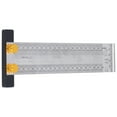 thumbnail image 2 of Fdit Marking Scale,Ruler,Marking Scale Exquisite Accurate Portable Convenient Sturdy Durable Multifunctional T‑shaped Hole Ruler, 2 of 8