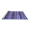 thumbnail image 2 of Ahgly Company Machine Washable Indoor Rectangle Oriental Blue Industrial Area Rugs, 8' x 12', 2 of 4