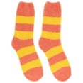 thumbnail image 5 of Everbright Women's Classic Fuzzy Socks 2 Pack - Peach & Yellow, 5 of 5