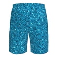 thumbnail image 6 of Naloa Blue Glitter Men's Beach Shorts, Surfing shorts, Swim trunks, Quick Dry Swim Trunks for Surfing Beach Fun - 3X-Large, 6 of 9