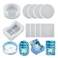 thumbnail image 2 of Resin Molds Kit Silicone Coaster Storage Box Mold Epoxy Resin Molds For Resin Coaster DIY Cups Mats Home Decoration For Resin Art, Resin Casting,Gifts ,Upgraded Material, 2 of 7