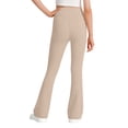 thumbnail image 6 of Yeaiivve Kids Girls Workout Pants With Side Pockets Tummy Control Crossover Split Hem Pants Comfort Slimming Fit Yoga Leggings, 6 of 6