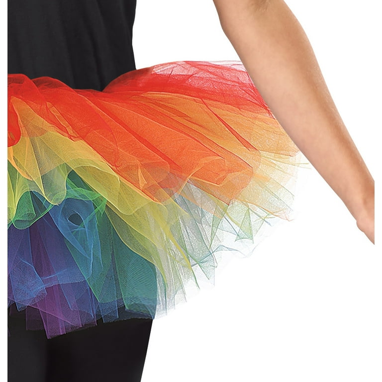 Way To Celebrate Ballerina Tutu, Rainbow, Child Size L/XL