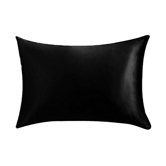 Color Ding Solid Color Silk Single Pillowcase Ice Silk Pillowcase Zipper Single 20x26inch / 51x66cm