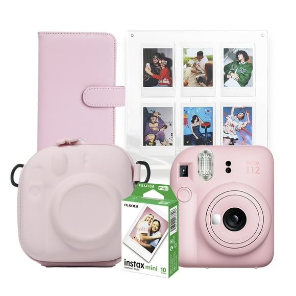 Pack Cámara instax Mini 12 Rosa + Accesorios