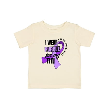 

Inktastic I Wear Purple for My Titi Lupus Awareness Boys or Girls Baby T-Shirt