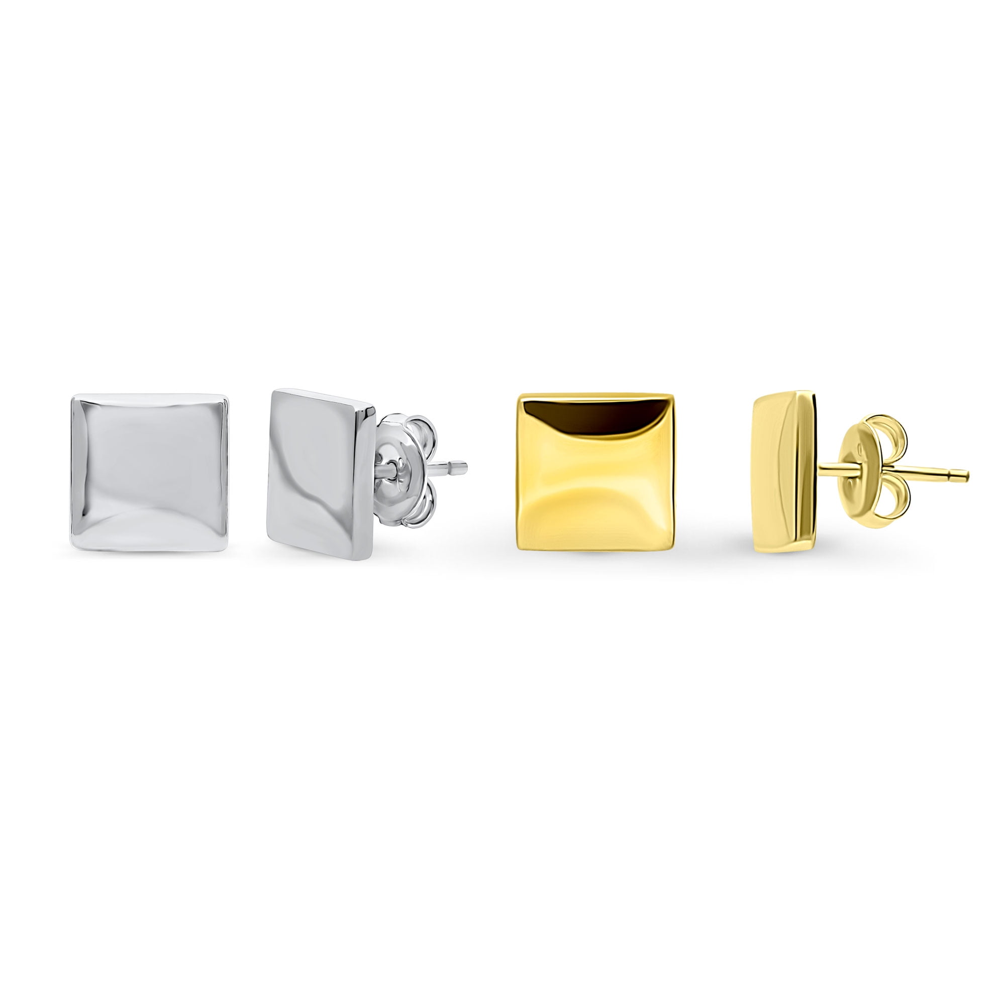 BERRICLE Gold Flashed Fashion Stud Earrings