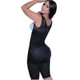thumbnail image 6 of High Compression Wide Straps Braless Capri Lenght Body Shaper- Black L, 6 of 9