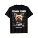 thumbnail image 2 of 1 piece, 100% cotton, printed T-shirt for Yorkshire terrier lovers, seasonal casual and trendy men's T-shirt, round neck high street pure cotton short-sleeved T-shirt, fashion boutique T-, 2 of 7