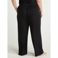 thumbnail image 4 of Joyspun Women's Ribbed Knit Pull On Sleep Pants, Sizes S to 3X, 4 of 6