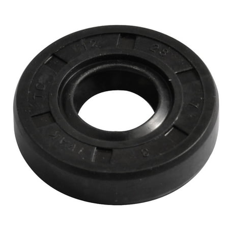 Yethuanru TC 14mm X 28mm X 7mm, 2PCS Black Double Lip Oil Seal, Nitrile