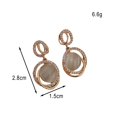 thumbnail image 4 of 3D geometric cat eye earrings, 4 of 6
