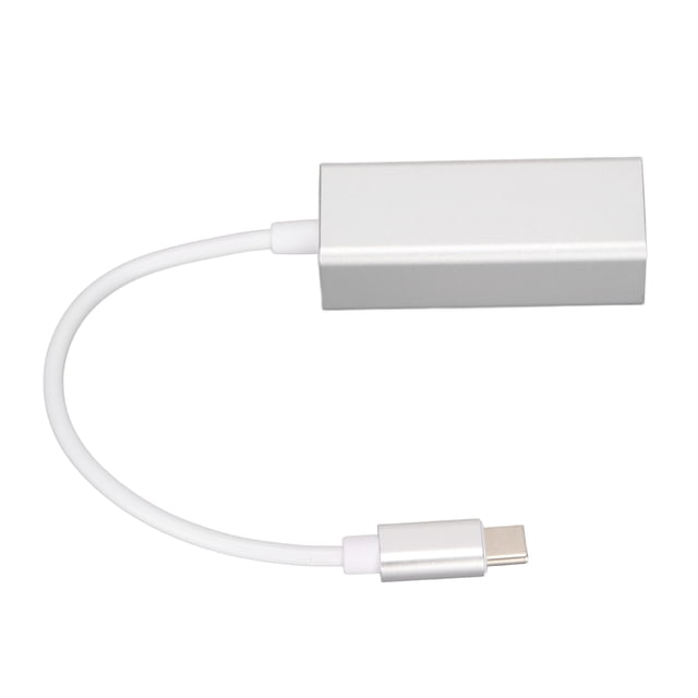 Type Ethernet Adapter USB C to RJ45 Ethernet Silver Stable Transmission Converter for Pro for S9/S8/ Note 9