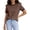 C23 Coffee, variant on Conzone Shirts For Women Long Sleeve Crew Neck Patchwork Womens Shirts Fashion Womens Summer Tops Black