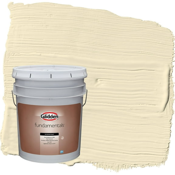 Glidden Fundamentals Soleil / Yellow Semi-Gloss Exterior Paint, 1 Quart