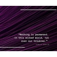 thumbnail image 2 of ArtsyQuotes 24x20 Black Ornate Wood Framed with Double Matting Museum Art Print Titled - Charlie Chaplin Quote: Nothing is Permanent, 2 of 4