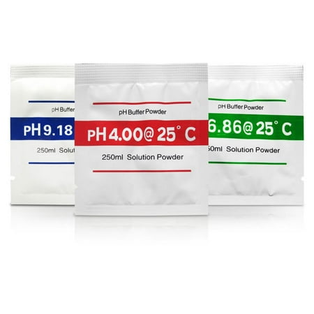 - pH Meter Buffer Solution Powder Set, 3 Pack