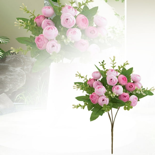 Toimothcn Realistic Flower Bouquet For Home Lifesize Faux Floral Arrangements For Living Room Wedding And