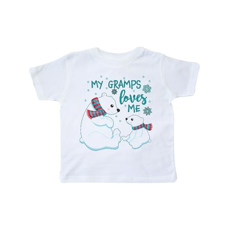 

Inktastic My Gramps Loves Me- cute polar bears Gift Toddler Boy or Toddler Girl T-Shirt