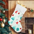 thumbnail image 5 of GZHJMY Christmas Tree Stocking 2PCS, Large Fireplace Xmas Hanging Stockings with Plush Cuff for Family Holiday Party Decorations, 17.71"x 12.20", 5 of 7