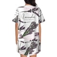 thumbnail image 3 of Kdxio Lavender Herbs and Plants Print Pajamas Sets for Women Short-Sleeved Pjs with Lounge Shorts Two Piece Sleepwear S-4XL, 3 of 8