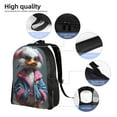 thumbnail image 5 of Fuzoiu Lady Duck Print Laptop Backpack,Work Business Backpacks, Large Capacity Nurse Bag College Bookbag for School, Waterproof Casual Daypack for Travel, 5 of 8