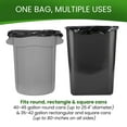thumbnail image 4 of Betta 40-45 Gallon Black High-Density Trash Bags, 200 Count Box, (40x48-inch) Commercial Medium-Duty Garbage Can Liners, 4 of 7
