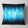 thumbnail image 2 of Designart Blue Ice Flame Abstract - Abstract Throw Pillow - 16x16, 2 of 5