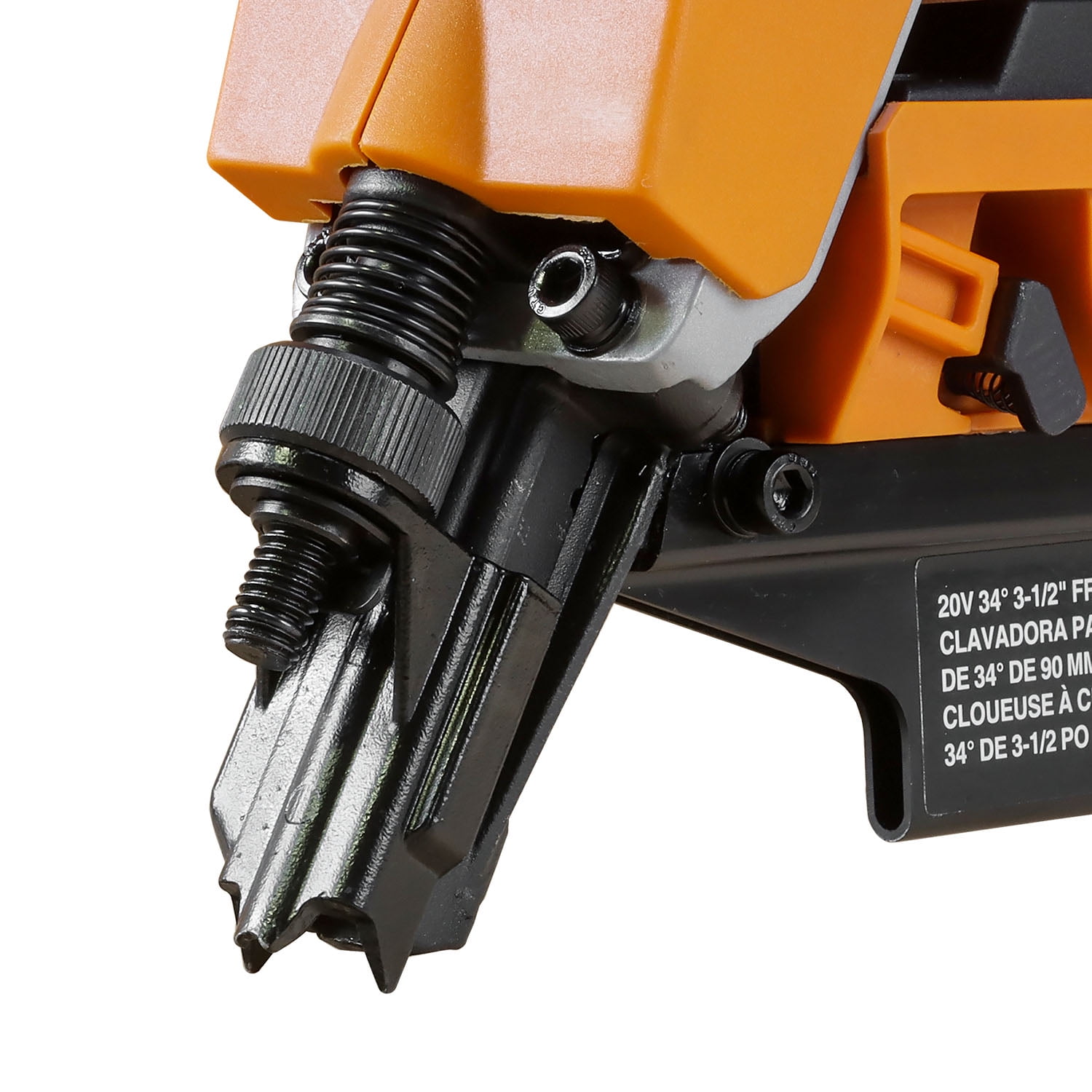 Freeman PE20V3490 20 Volt Cordless and Brushless 34 Degree 3-1/2" Framing Nailer Kit with Lithium Ion Battery, Charger, and Bag – 750 Shots per Charge